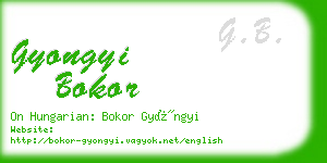 gyongyi bokor business card